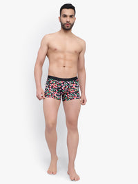 Men's Red Green Star Modal Trunks Men Underwear - No Ride Up