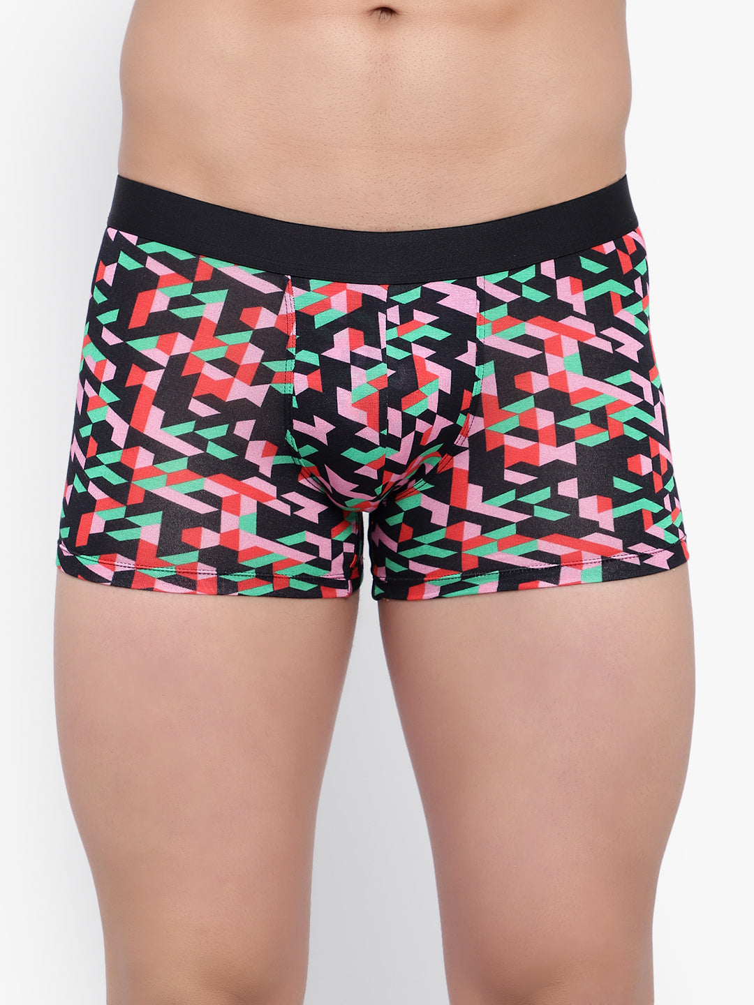 Men's Red Green Star Modal Trunks Men Underwear - No Ride Up