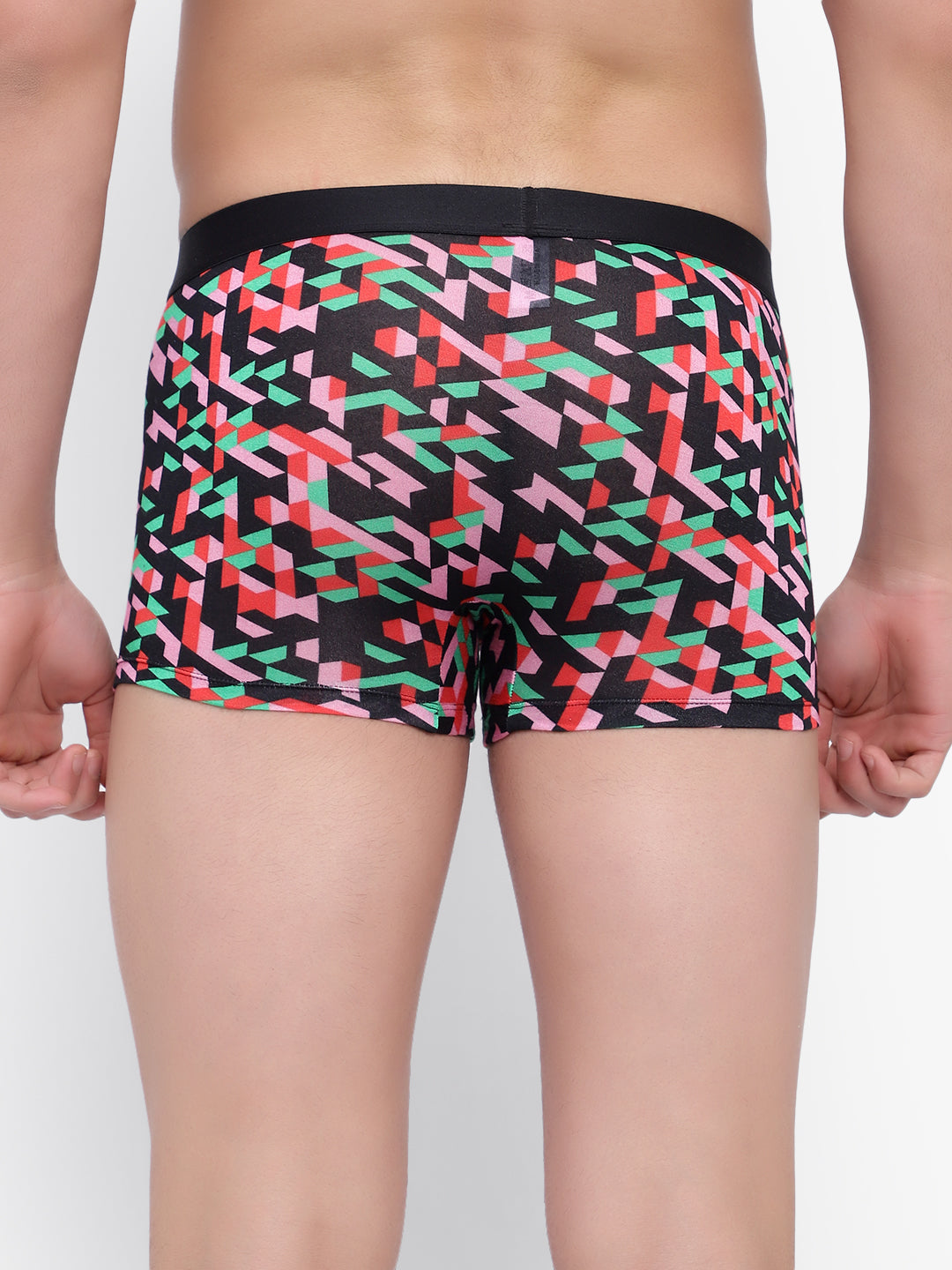 Men's Red Green Star Modal Trunks Men Underwear - No Ride Up