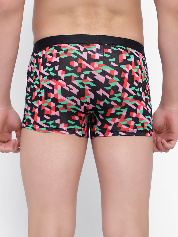 Men's Red Green Star Modal Trunks Men Underwear - No Ride Up