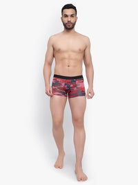 Men's Marron Modal Trunks Men Underwear - No Ride Up