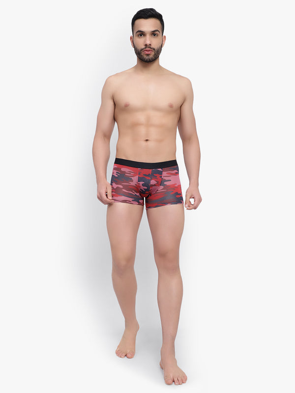 Men's Marron Modal Trunks Men Underwear - No Ride Up