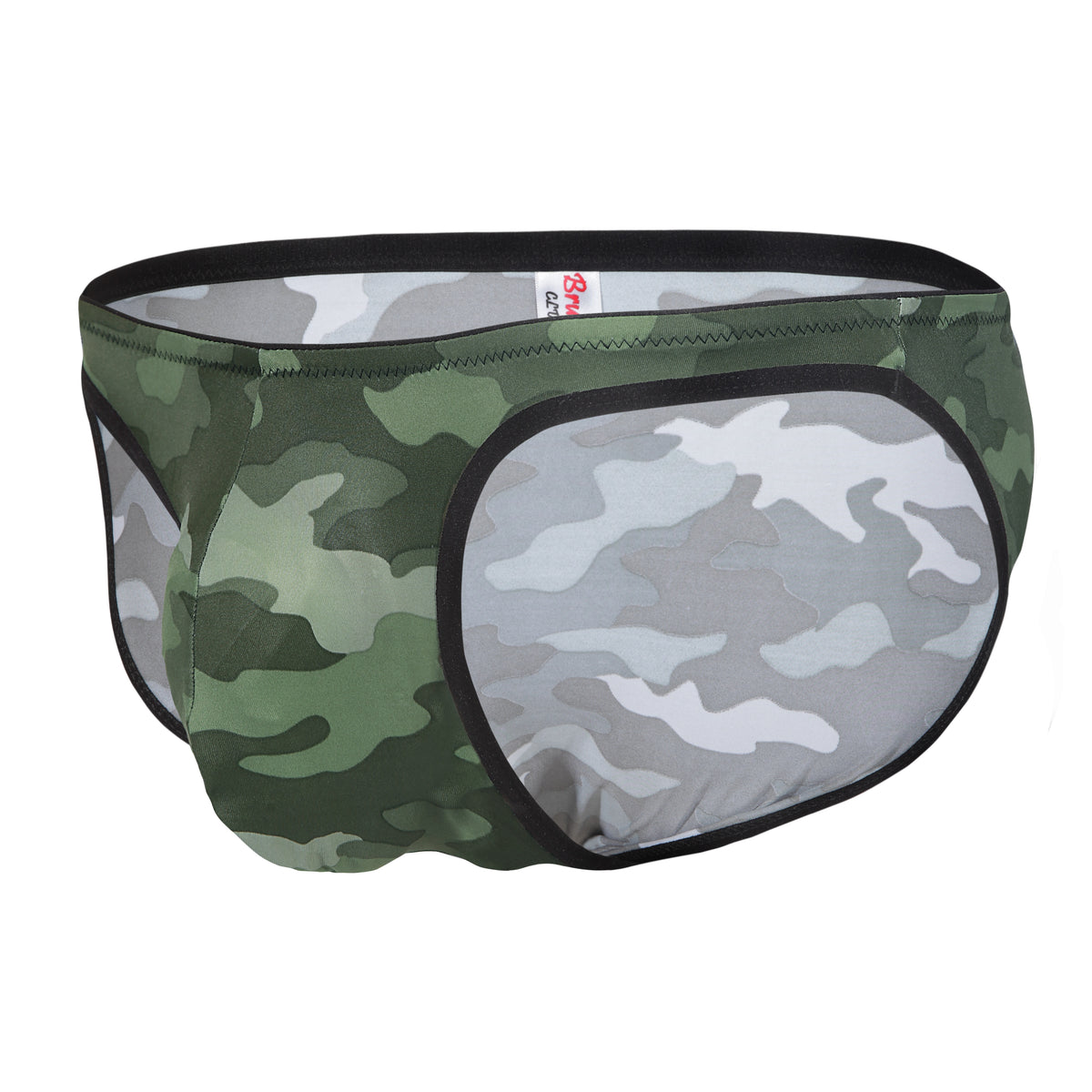 Printed Nylon Men Bikini Briefs