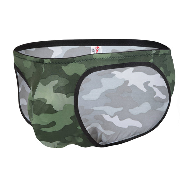Printed Nylon Men Bikini Briefs