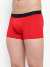 Cloud Soft Bamboo Red Men Underwear Trunk - No Ride-Up