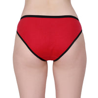 Red Black Panty for women