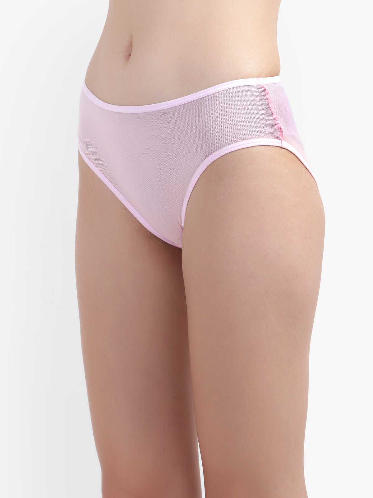 Air Mesh see through Pink panties for women