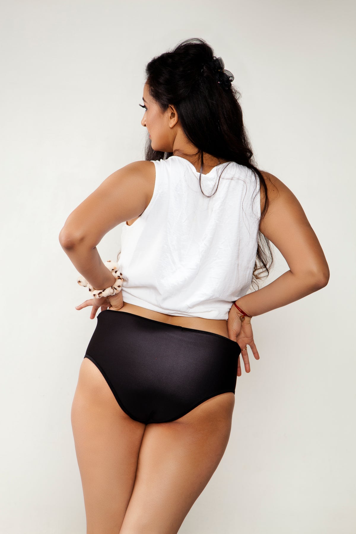 Black Ployamide Panty for women