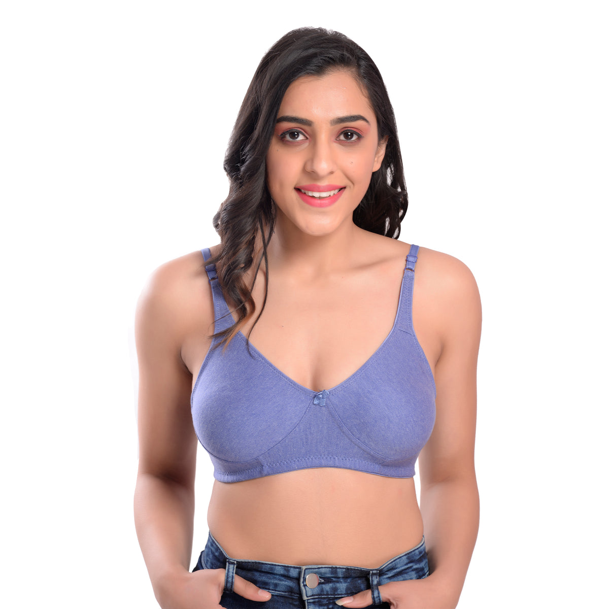Blue T-shiirt Bra for women