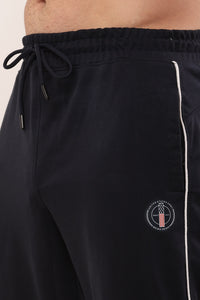Being Deshi Men Cotton Contrast Piping Lounge Pyjama