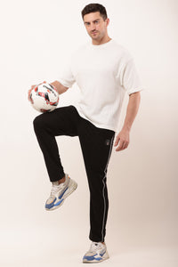 Being Deshi Men Cotton Contrast Piping Lounge Pyjama
