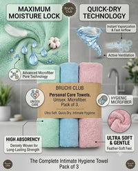 Microfiber Intimate Hygiene Towel for Men & Women | Bruchi Club