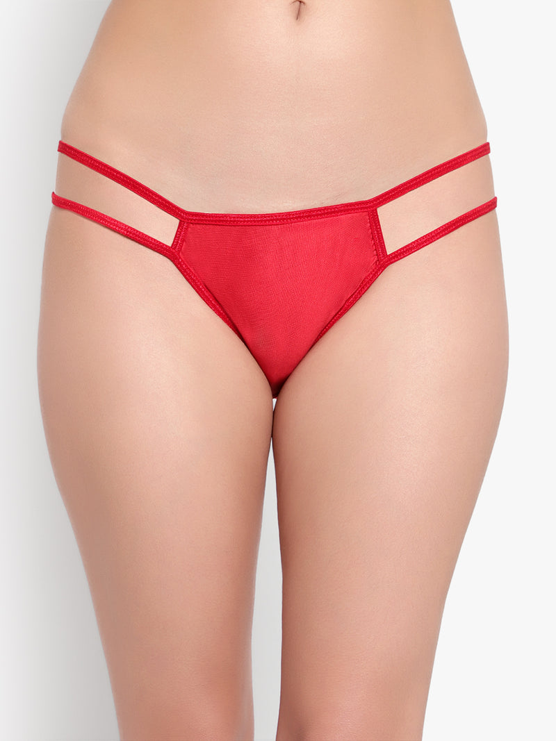 Bruchi Club Sleek String Red Bikini Panty