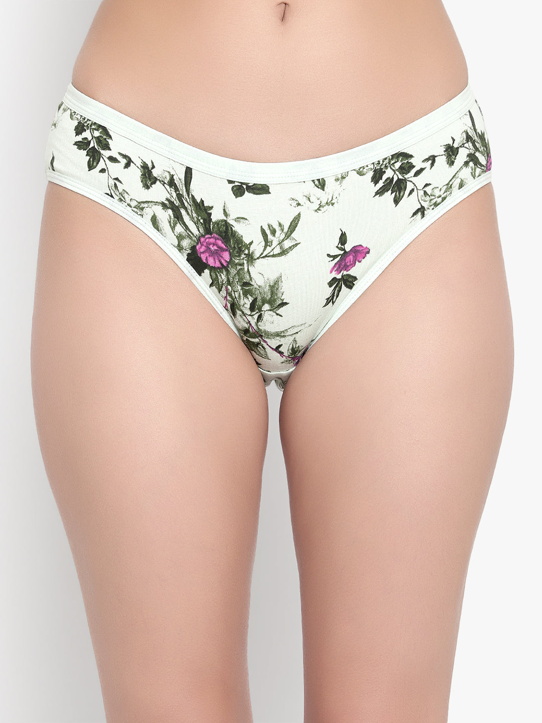 Bruchi Club Women Floral Printed Cotton Low Waist Hipster Panty