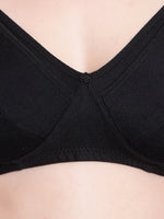Bruchi club Feeding Maternity Bra-non padded non wired - Black color