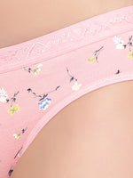 Bruchi Club Women Pack of 3 Multicoloured Floral Printed Cotton Low Waist Bikini Panty
