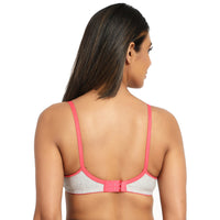 Bruchi club Women Lightly Padded Bra with 3/4th coverage-Light grey