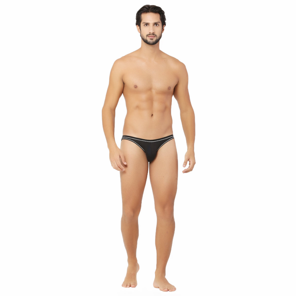 Bruchi club Men's Bamboo spandex Antibacterial Designer Undies in Black