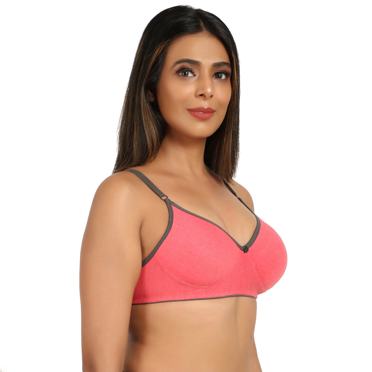 Bruchi club Women Lightly Padded Bra with 3/4th coverage-Pink color