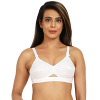 Bruchi Club Women Daily use bra-Non Padded & Non Wired bra-White