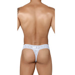 Mens Lace Underwear Nylon Briefs G-String White Thongs