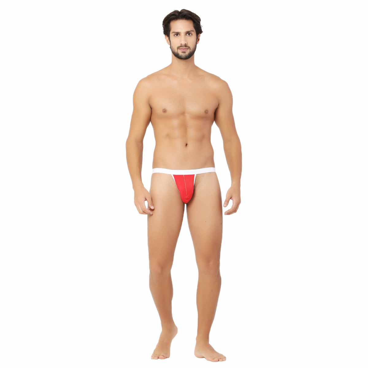 Bruchi Club red & white Men Tanga Underwear