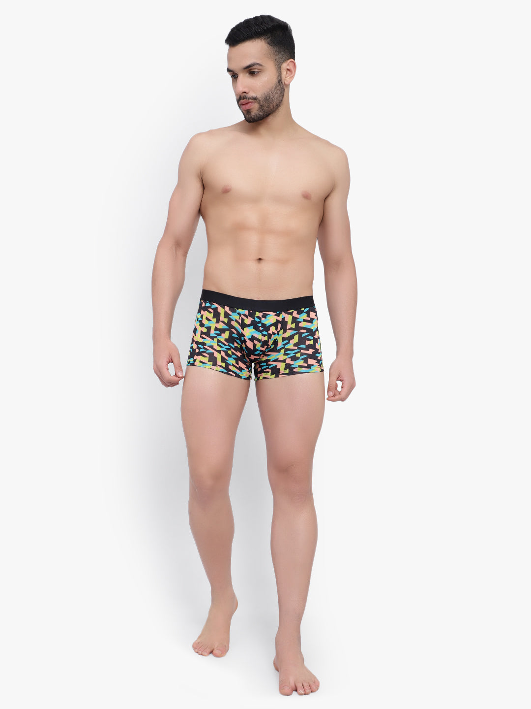 Men's Anti-Bacterial Micro Modal Trunks Yellow BLue Cocktail