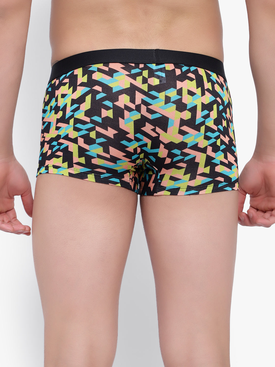 Men's Anti-Bacterial Micro Modal Trunks Yellow BLue Cocktail