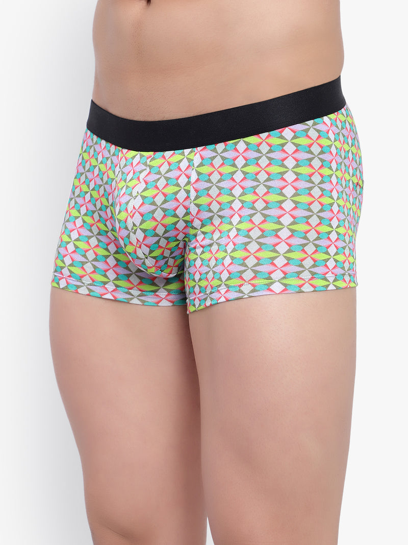Men's Anti-Bacterial Micro Modal Trunks BLue Black Cocktail