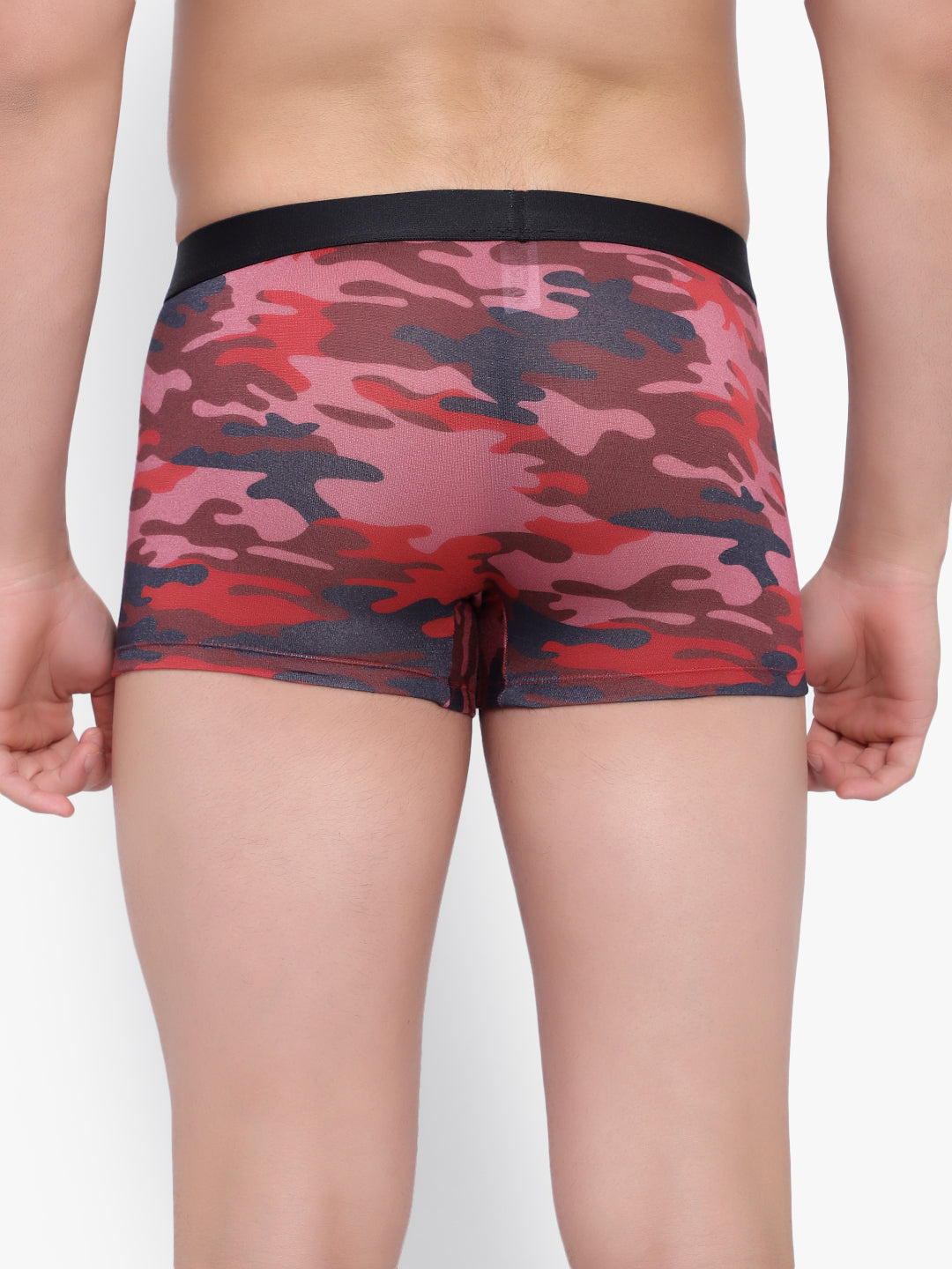 Men's Red camouflage Anti-Bacterial Micro Modal Trunks