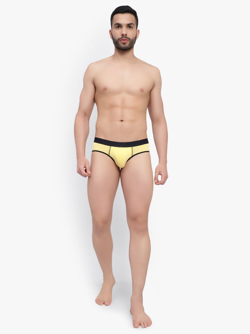 Buy Lavos Men White Bamboo Cotton and Lycra Brief Short Underwear, Small  Online at Best Prices in India - JioMart.