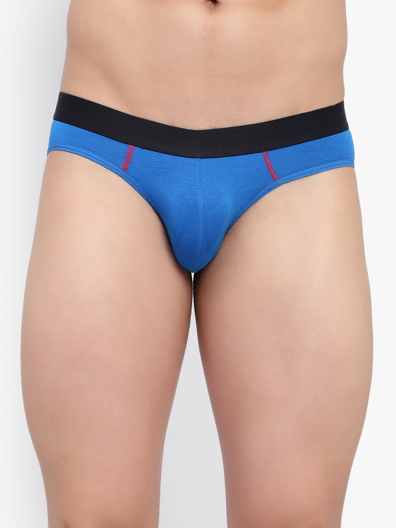 Men's Anti-Bacterial Red Blue Bamboo Briefs