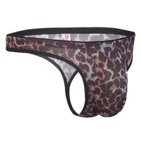 Bruchi Club Brown & Black Printed Micro Modal Men's Thongs