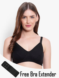 Bruchi club non padded non wired Feeding Bra - Black color