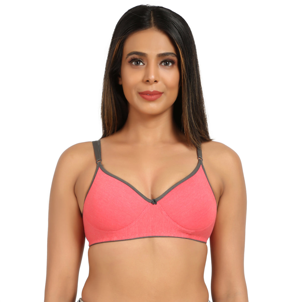 Bruchi club Women Lightly Padded Bra with 3/4th coverage-Pink color