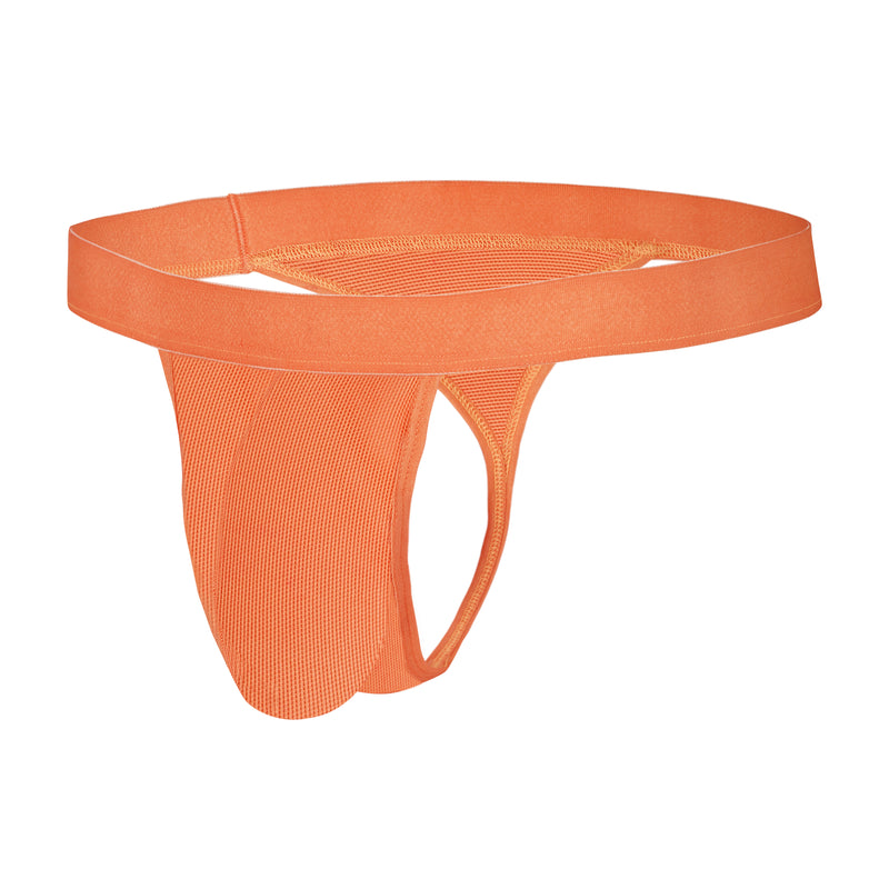 Bruchi Club Side String Tiger Orange See Through Men Thong