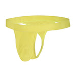 Bruchi Club See Through Black And Daisy Yellow Mens Thong Combo